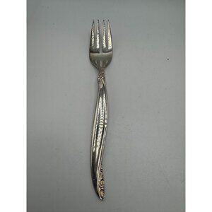1847 Rogers Bros Leilani Salad Fork 6.75" Silverplate Flatware Silverware